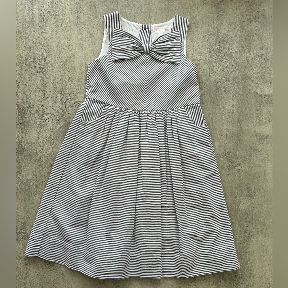 Janie and Jack Striped Bow Kids Dress